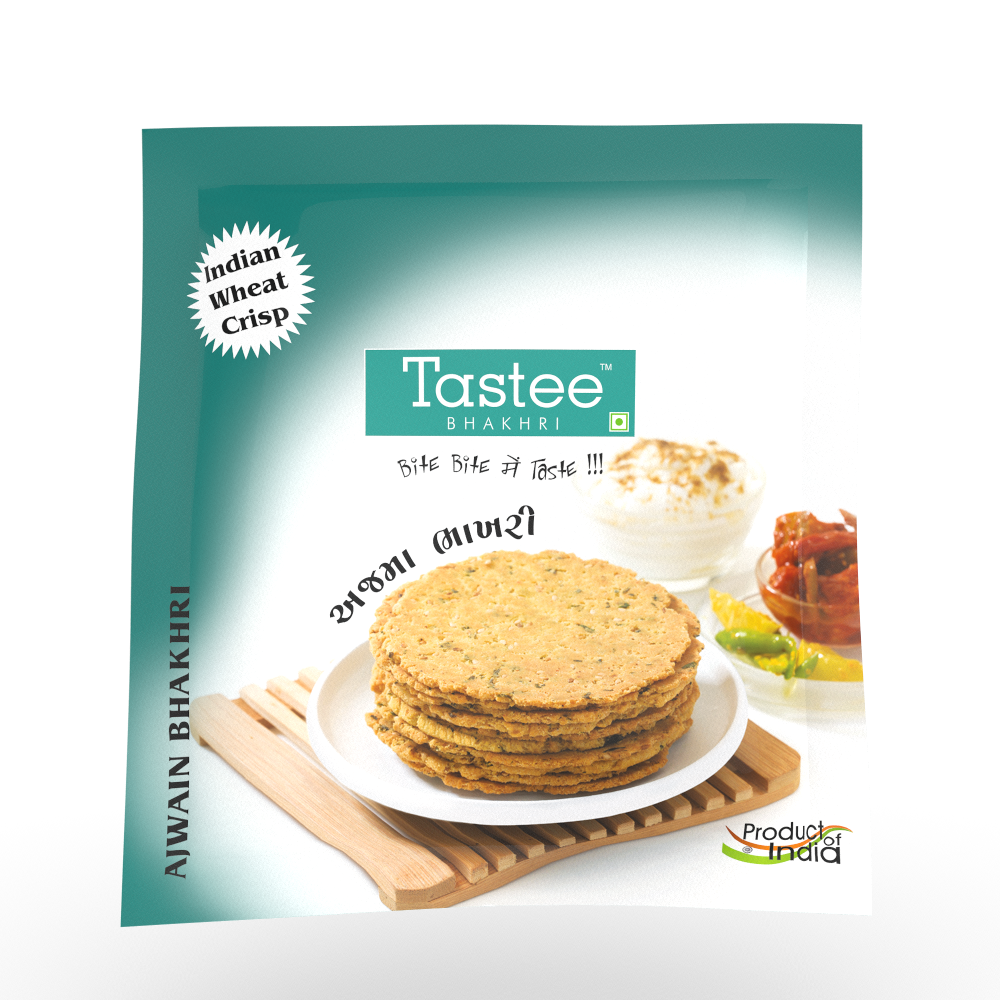 Ajwain Bhakhri Traveller's Pack 28g X 4 Pack Tastee