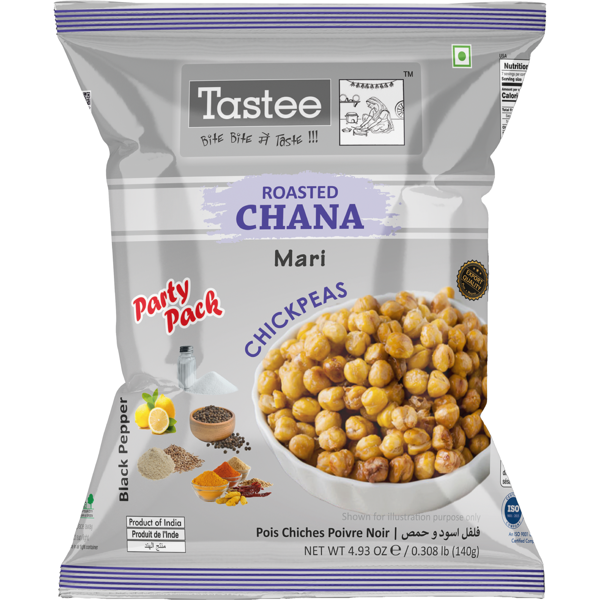 Black Pepper Chickpeas (Bengal Gram) 140g